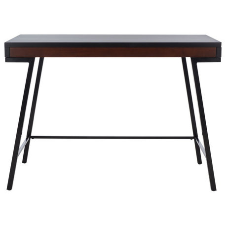 Safavieh Laponte Desk, Black/Walnut