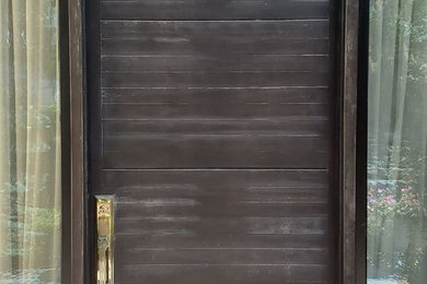 Entrance door and frame