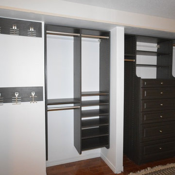 New closet makes maximum use of existing space.