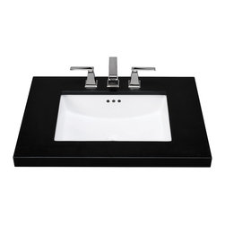 Bristol Ceramic Undermount Sink in White - Bathroom Sinks
