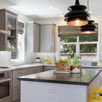 Shadow Gray™ + Arctic White™ Kitchen