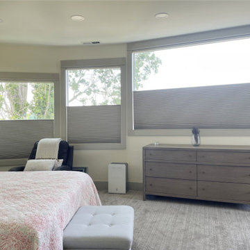 West Seattle Bedroom Upgrade – Motorized Room-Darkening Honeycomb Shades | Amazi