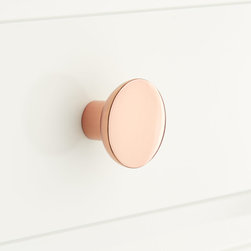 Gordes Solid Brass Round Cabinet Knob - Cabinet And Drawer Handle Pulls