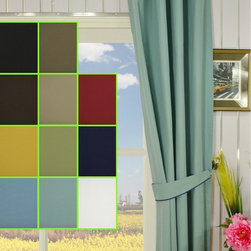 Moonbay Plain Eyelet Cotton Curtains - Curtains