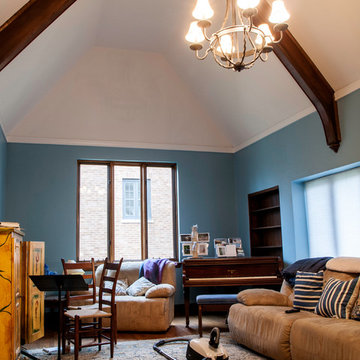 Textured plaster restoration and painting