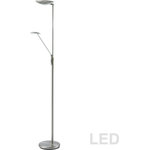 Dainolite - Dainolite 170LEDF-SC MotherandSon, 72" 33W 4 LED Floor Lamp - 170LEDF-SCMounting Direction: Up/Down  AssembMotherandSon 72 Inch Satin Chrome *UL Approved: YES Energy Star Qualified: YES ADA Certified: n/a  *Number of Lights: 2-*Wattage:33w LED bulb(s) *Bulb Included:Yes *Bulb Type:LED *Finish Type:Satin Chrome