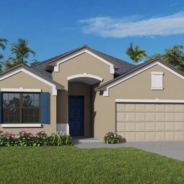 3D Exterior Residential House Rendering