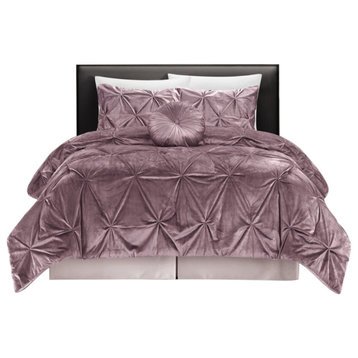 Grace Living Oden 5 Pc Comforter Set, Blush, Full/Queen