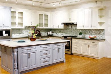 Example of a transitional kitchen design in Other