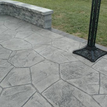 Scott stamped concrete patio