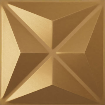 Kent EnduraWall Decorative 3D Wall Panel, 11.875"Wx11.875"H, Gold