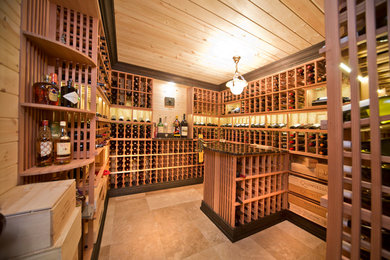 Inspiration for a transitional wine cellar in Grand Rapids.