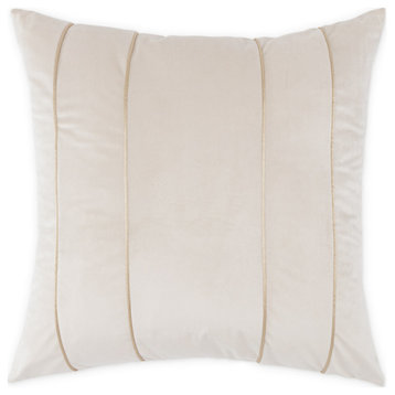 GLAMtastic Beyond 20" Square Velvet Pillow Cream/Gold