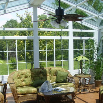 Sunroom and patio enclosures with vaulted ceilings