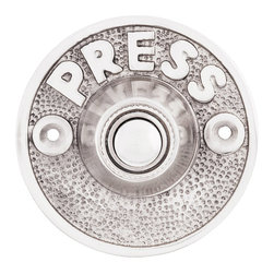 Vintage "Press" Door Bell Button - Outdoor Decor