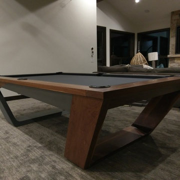 Modern Pool Table with Ping Pong conversion