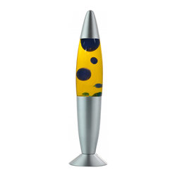 Lava Lamp Magma Light with Blue Wax & Yellow Liquid 36cm - Kids Lamps