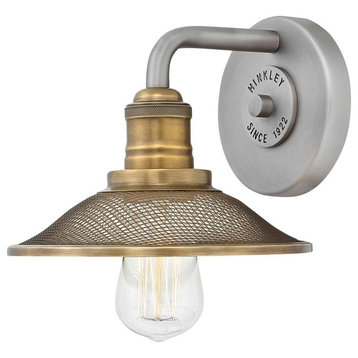 Rigby 1-Light Bathroom Vanity Light In Antique Nickel