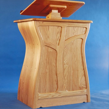 red oak pulpit