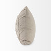 Mercana "Ivivva" 20x20 Beige Fabric Textured Decorative Pillow Cover