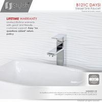 STYLISH Vessel Sink Single Hole Bathroom Faucet, Polished Chrome