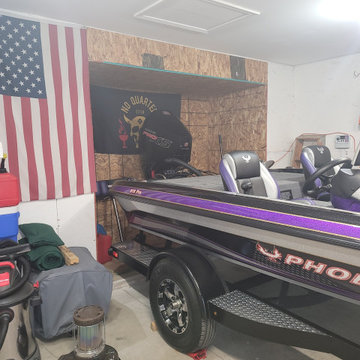 Garage bum out for boat