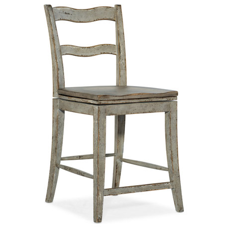 Alfresco La Riva Ladder Back Swivel Counter Stool