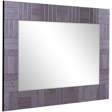 Camden Isle Columbia Glass Wall Mirror with Antiqued Glass Frame