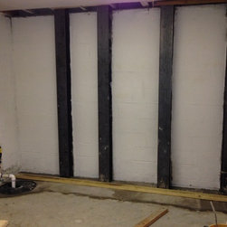 Waterproof basement install steel buttresses to reinforce - Products