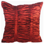 The HomeCentric - Textured Pintucks 16"x16" Velvet Rust Pillows Cover, Rust Beauty - Rust Beauty is an exclusive 100% handmade decorative pillow cover designed and created with intrinsic detailing. A perfect item to decorate your living room, bedroom, office, couch, chair, sofa or bed. The real color may not be the exactly same as showing in the pictures due to the color difference of monitors. This listing is for Single Pillow Cover only and does not include Pillow or Inserts.