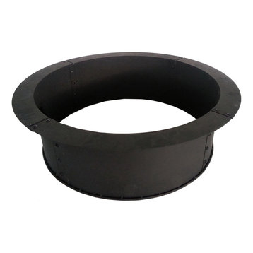 Round Solid Steel Fire Ring
