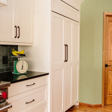 Flush Inset Paneled Subzero Refrigerator