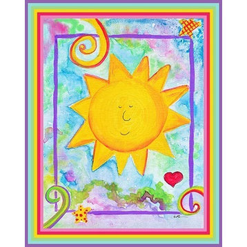 You Brighten My Day, Ready To Hang Canvas Kid's Wall Decor, 8 X 10
