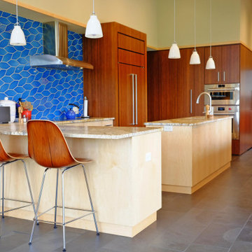 Patterned Kitchen Tiles in Aegean Sea