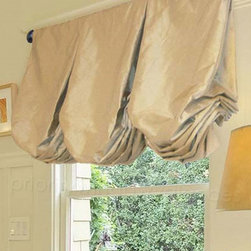 Priority Home & Design - Custom Box Pleat Balloon Valance  - Select From 500+ Fabrics - Valances
