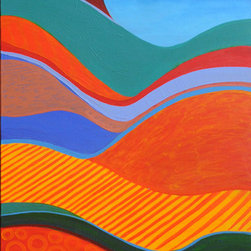 I am drawn to this place, 60 x 20 in, sold - Paintings