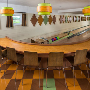 ミネアポリスのモダンスタイルのおしゃれなホームジムの写真