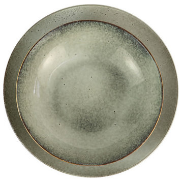 Set of Two Ceramic Dinner Plates and Bowls - Taupe