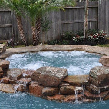 Moss Rock Spa Spillway