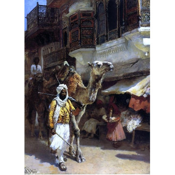 Edwin Lord Weeks Man Leading a Camel, 18"x27" Wall Decal