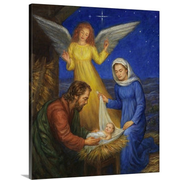 "The Savior Is Born" Wrapped Canvas Art Print, 30"x36"x1.5"