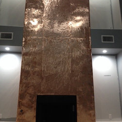 Copper Fireplace Wrap - Artwork