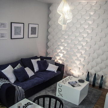 3D Decorative wall panel - model 16 - Rain Drop