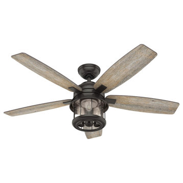 Hunter Coral 52" Outdoor Ceiling Fan w/LED Light 59420 - Noble Bronze