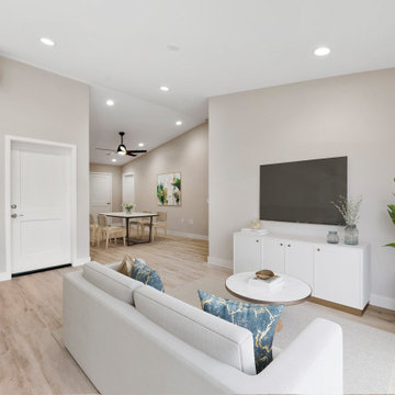 3 BR 1200 SF ADU with Garage in San Diego Living Room