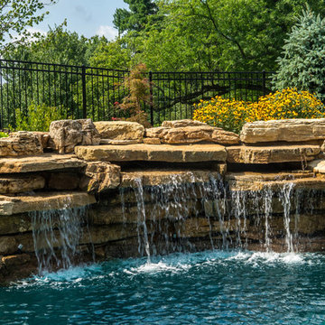 Town & Country MO- Pool and Waterfall