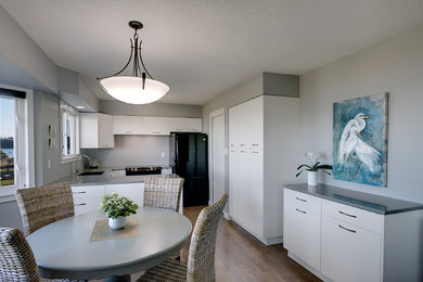 Example of a minimalist kitchen design in Other
