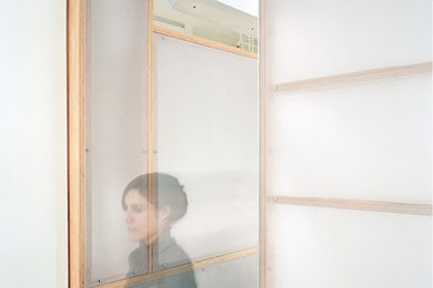 Inspiration for a modern hallway remodel in Boston