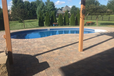 Pool deck and seat walls