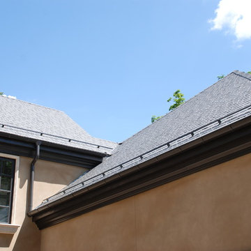 aluminum half round seamless gutters, heat cables ice melting leaf protection